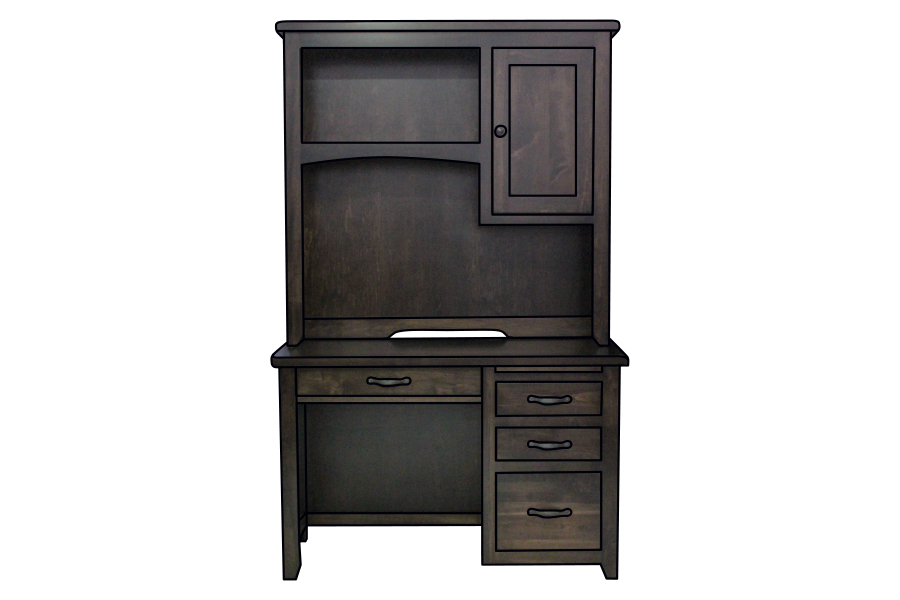 FC1252 Fremont Single Ped. Desk and Hutch